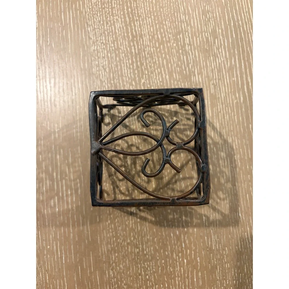 Southern Living at Home Rosedale Bronze Metal Plant Holder Vintage Scrollwork